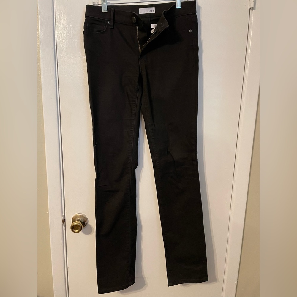 Loft modern straight jeans 4